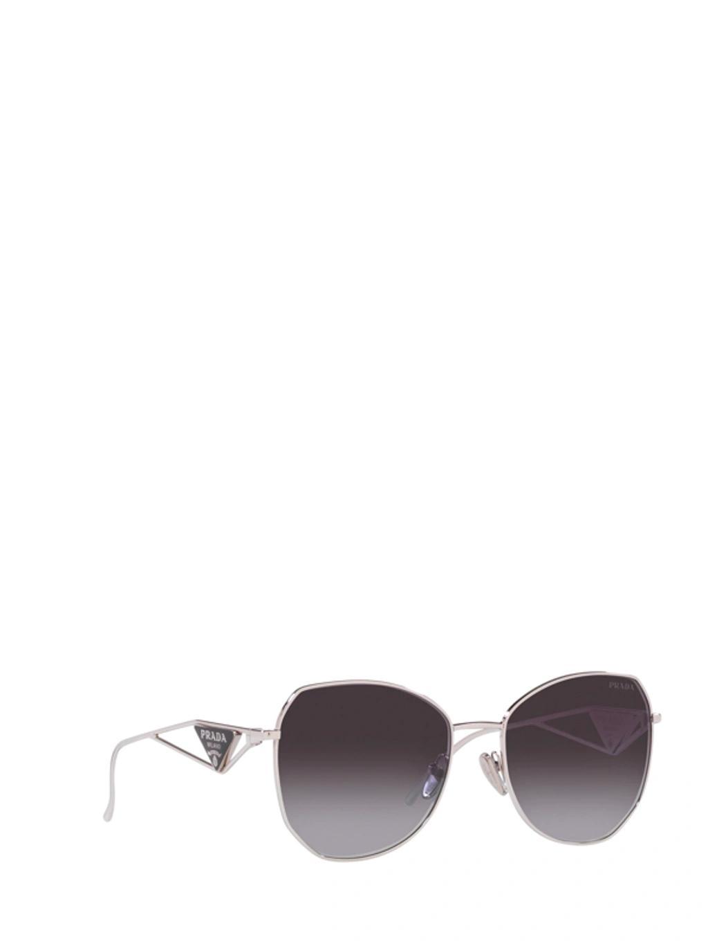 PRADA Pr 57ys Aviator Steel And Polyamide Sunglasses In Gray / Silver Product Image