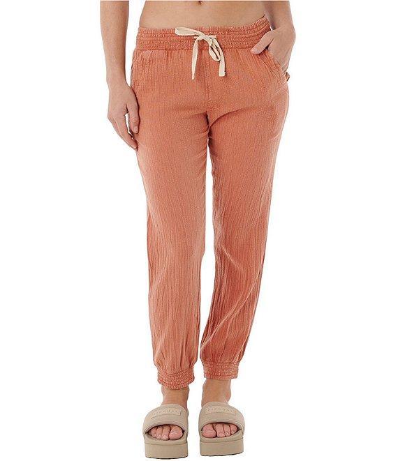 Rip Curl Classic Surf Relaxed Fit Textured Canvas Jogger Pants Product Image