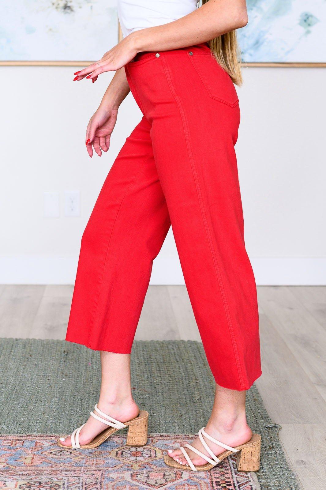 Lizzy Wide Leg Cropped Jeans *FS Product Image