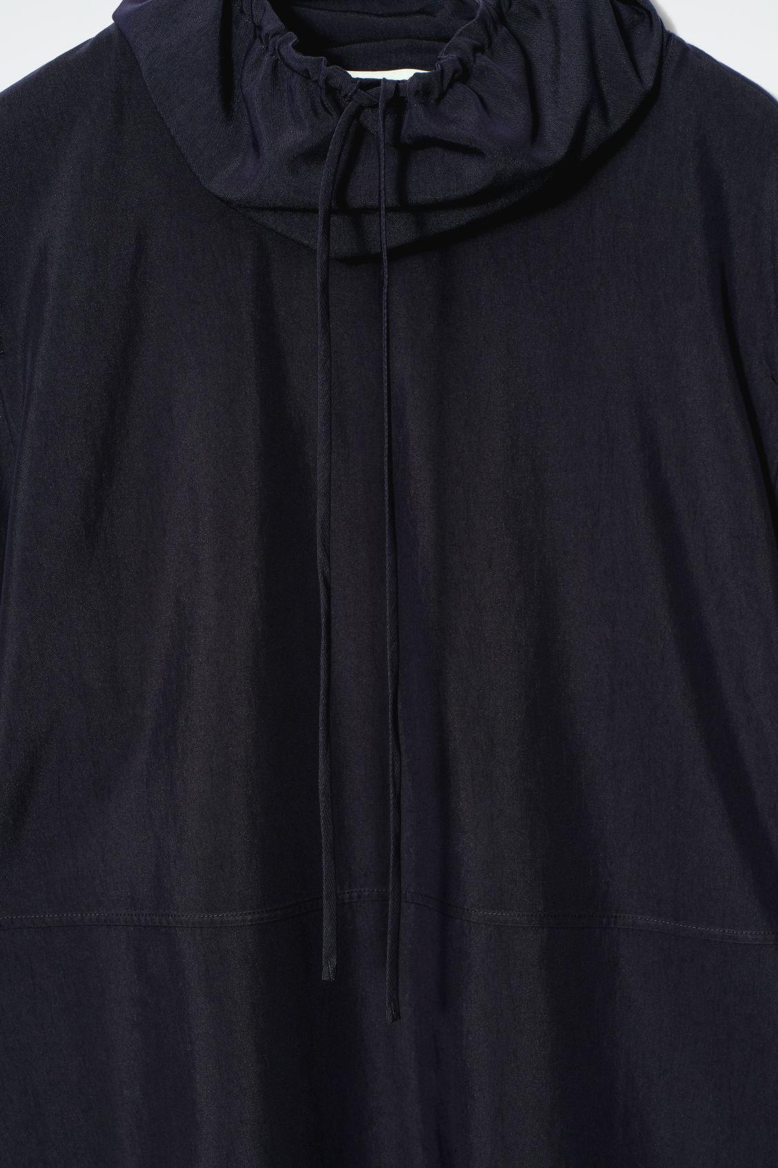 DRAWSTRING-NECK TOP Product Image