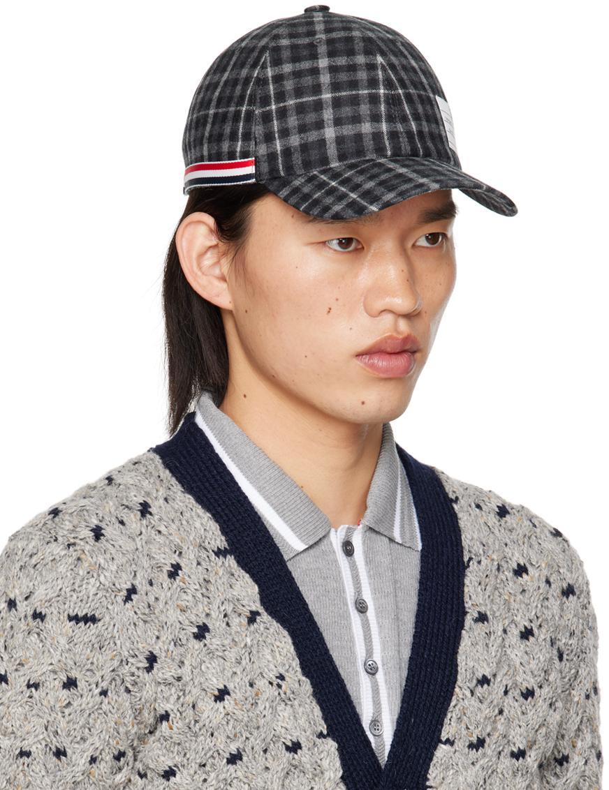 THOM BROWNE Gray Classic 6-panel Cap In 015 Charcoal Product Image