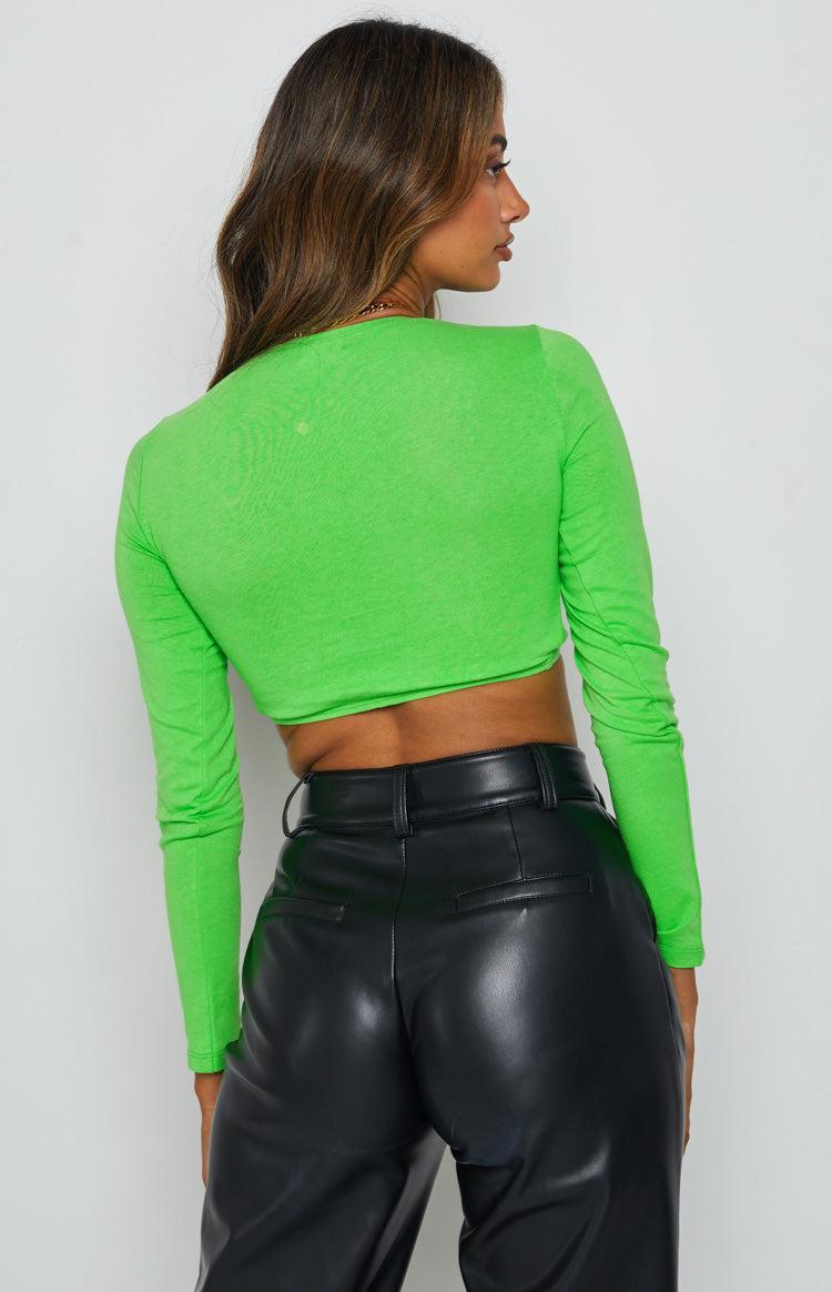 Camello Long Sleeve Crop Green Product Image