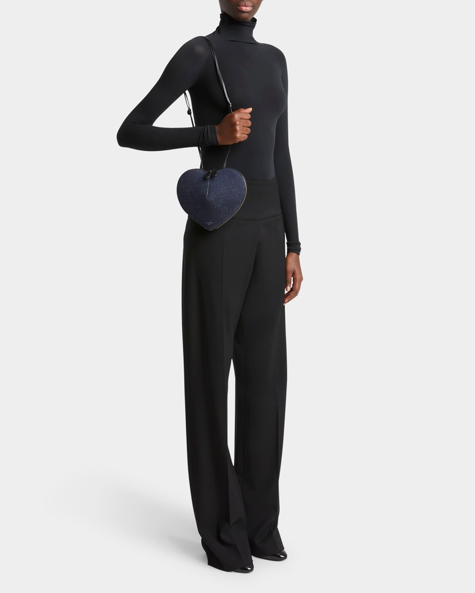 Le Coeur Crossbody Bag in Denim  Product Image