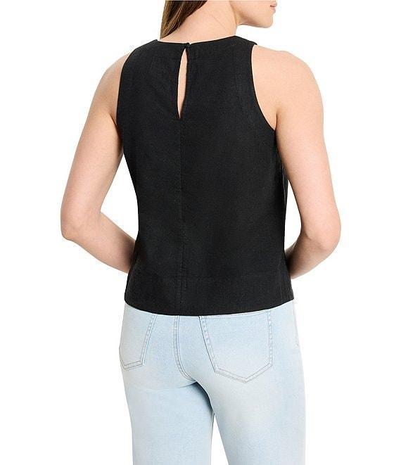 NIC + ZOE Rumba Linen Blend Crew Neck Sleeveless Pop On Coorinating Tank Product Image