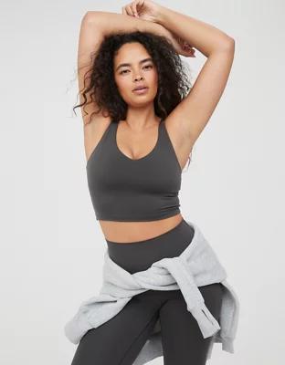 OFFLINE By Aerie Real Me Low Key Longline Sports Bra Product Image