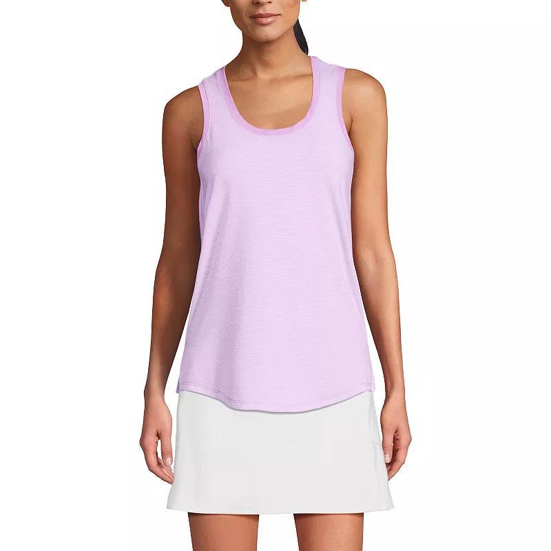 Women's Lands' End Sleeveless Tunic Curved Hem Tank Top,  Product Image