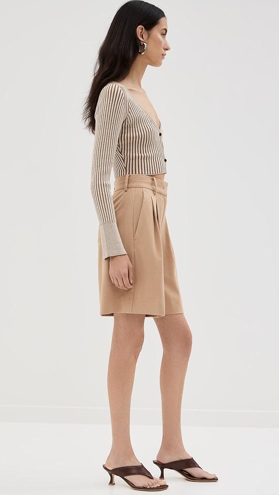 STAUD Long Luisa Shorts | Shopbop Product Image