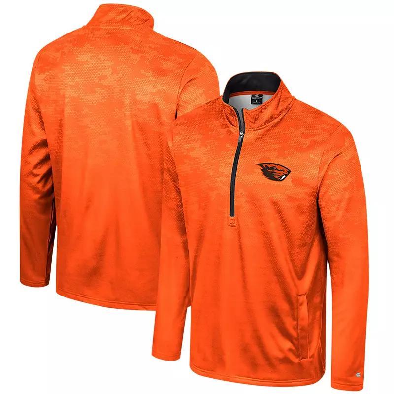 Men's Colosseum Orange Oregon State Beavers The Machine Half-Zip Jacket,  Product Image