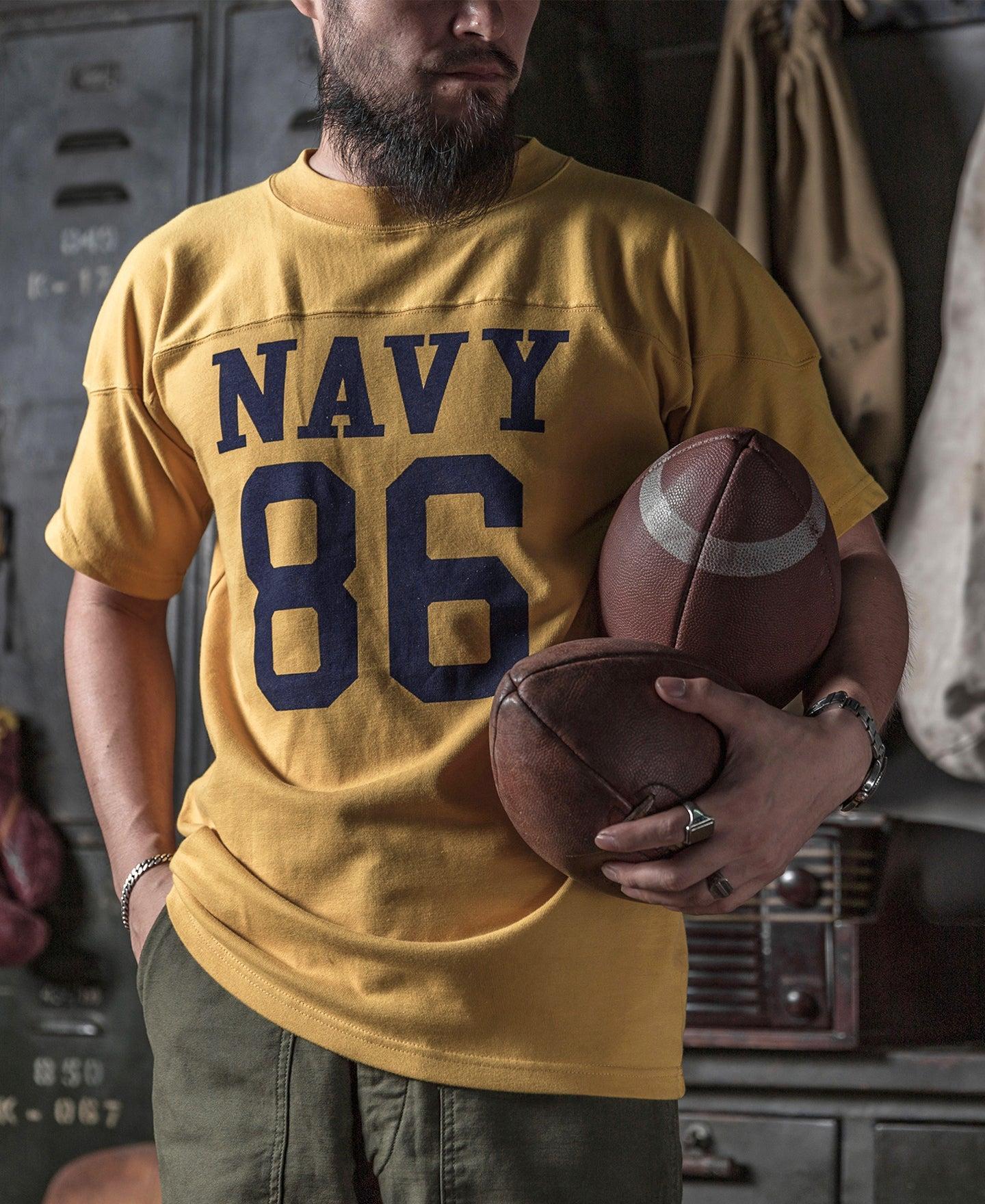 US Naval Football T-Shirt - Yellow Product Image