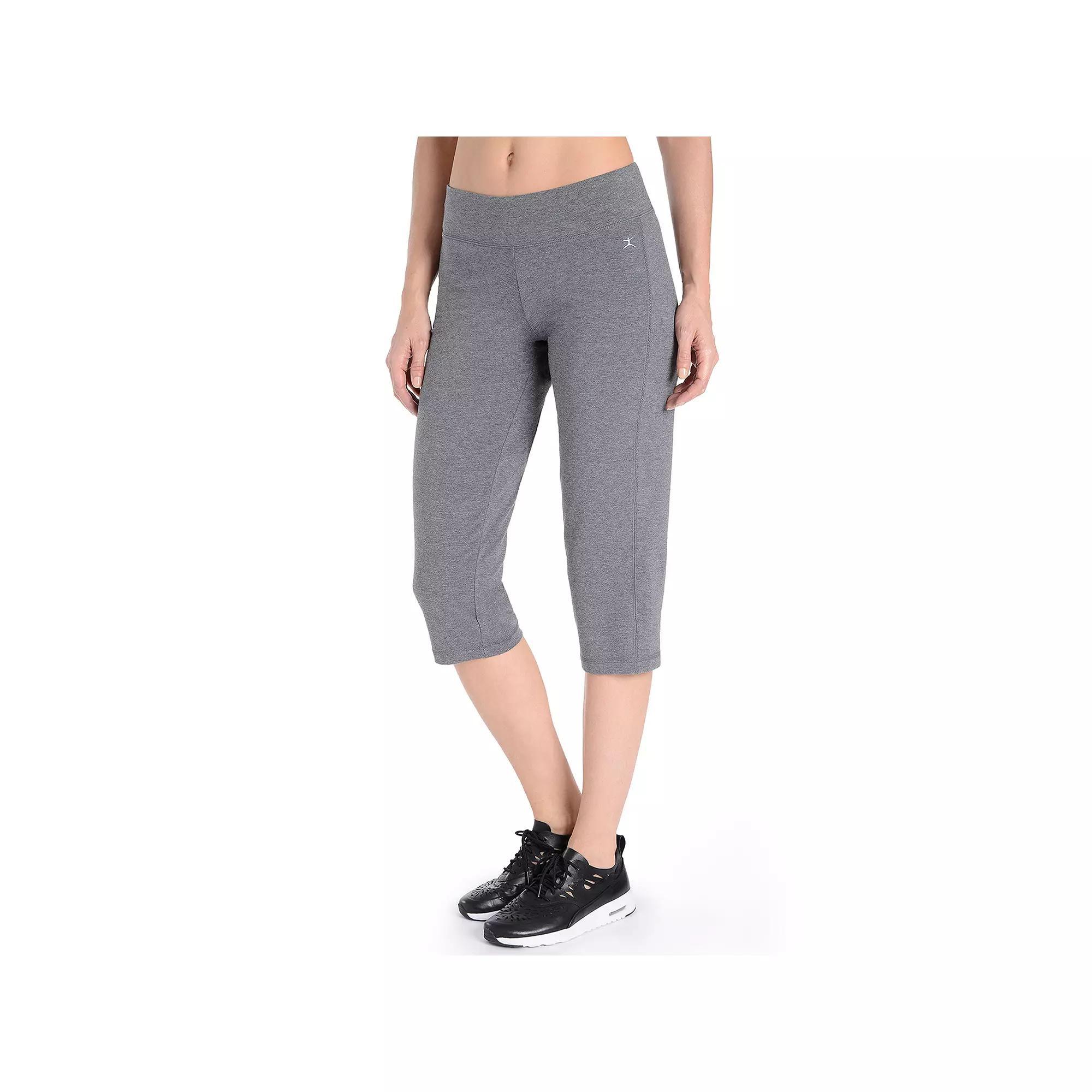 Women's Danskin High-Waist Yoga Capris, Size: Small, Grey Gray Heather Product Image