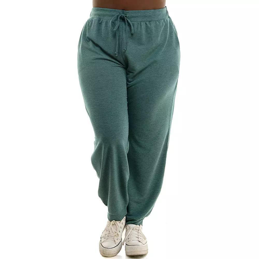Plus Size Nina Leonard Drawstring Lounge Pants, Women's, Size: 1XL, Dark Green Product Image