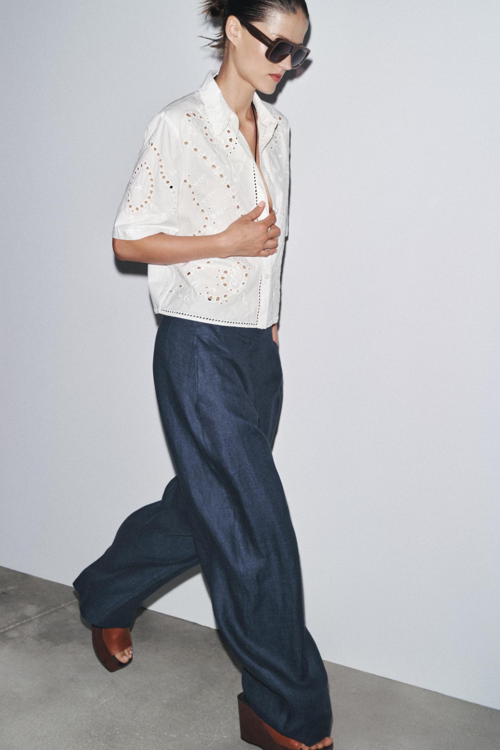 EMBROIDERED SHIRT ZW COLLECTION Product Image