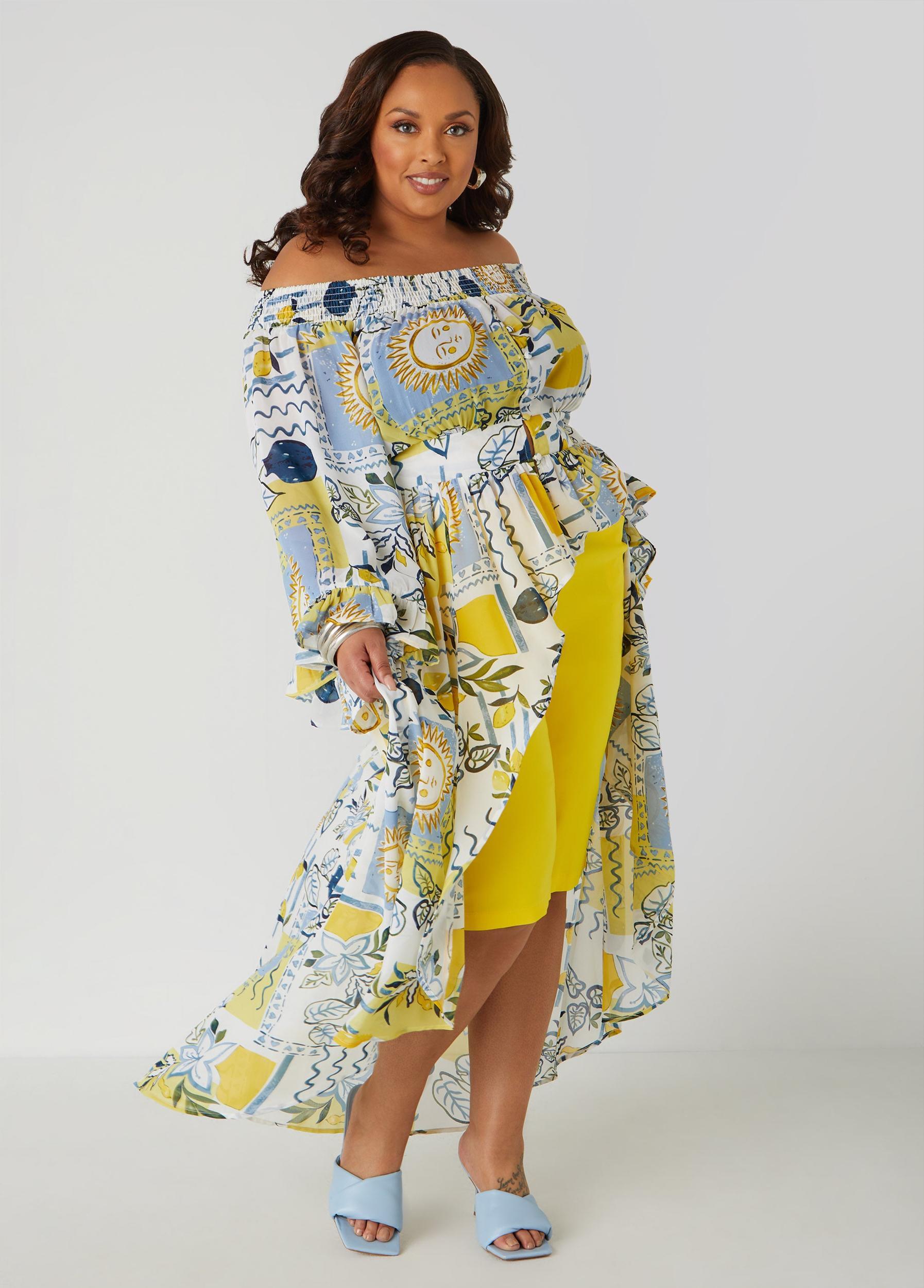 Printed Hi Low Blouse Product Image