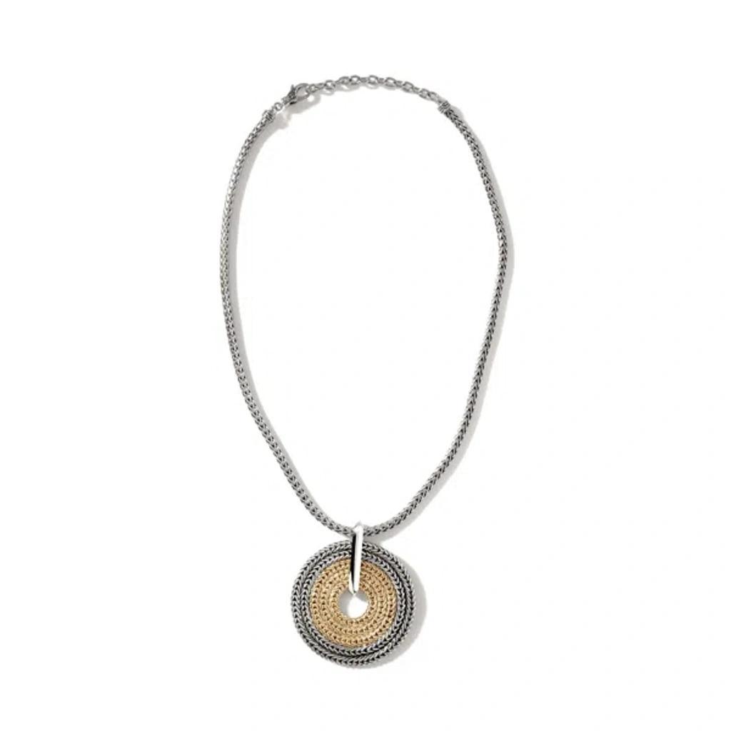 JOHN HARDY Rata Chain Pendant Necklace In Silver And Gold Product Image