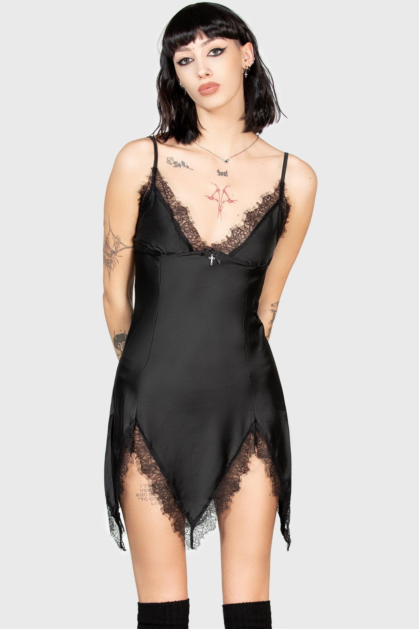 Fatal Farewell Slip Dress [B] - Resurrect Female Product Image