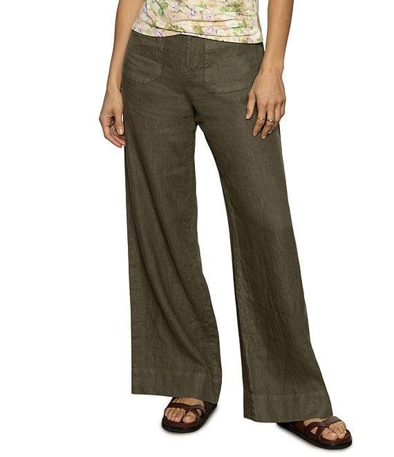 Sanctuary The Linen Marine Wide Leg Pants Product Image
