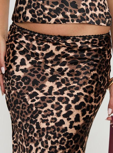 Enigmatic Maxi Skirt Leopard Product Image