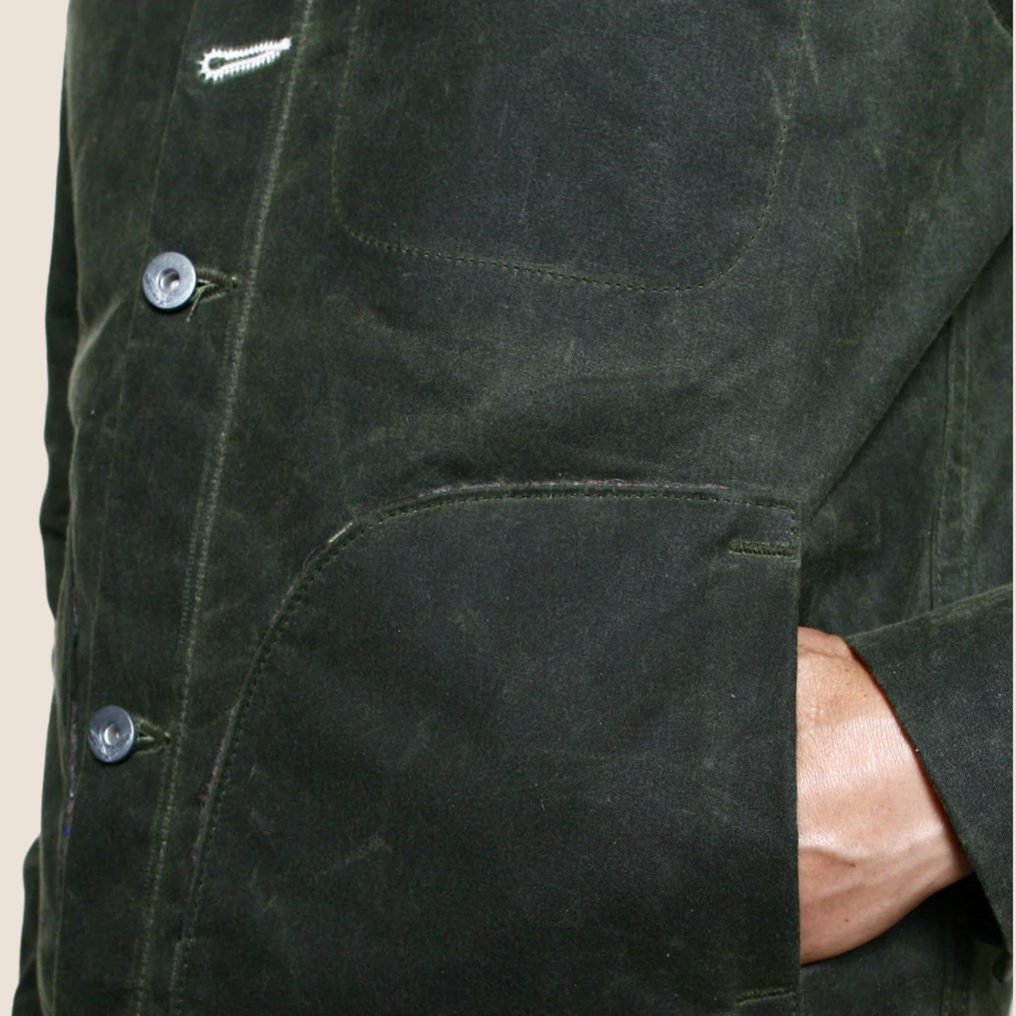 Supply Jacket - Blanket Lined Waxed Olive Ridgeline Product Image