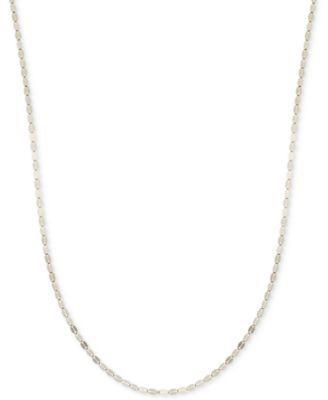 18 Polished Fancy Link Chain Necklace (1-3/8mm) in 14k Gold Product Image