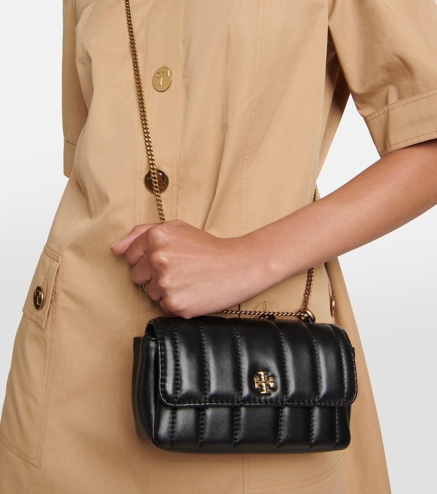 TORY BURCH Kira Small Leather Shoulder Bag In Black Product Image