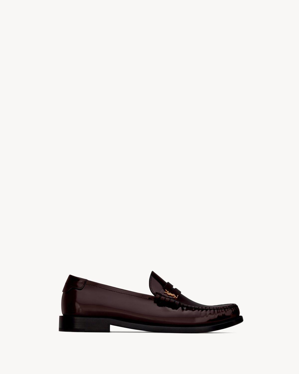 LE LOAFER penny slippers in glazed leather | Saint Laurent | YSL.com Product Image