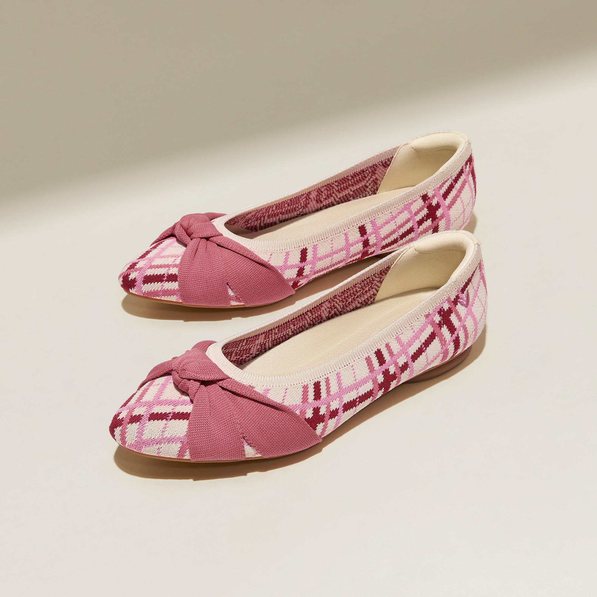 Almond-Toe Knotted Flats (Bibi) Product Image