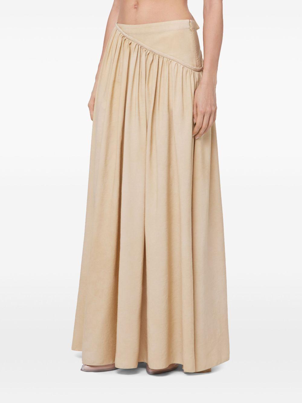 twill maxi skirt Product Image