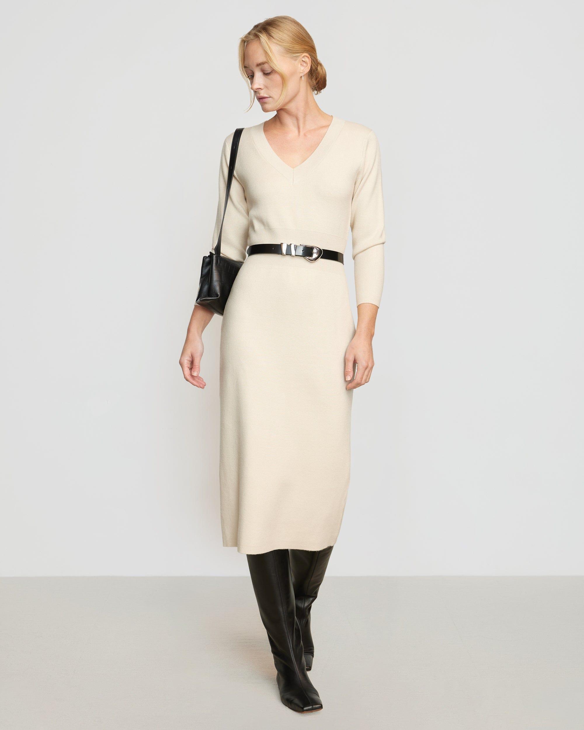 Brea Off-Shoulder Sweater Dress Product Image