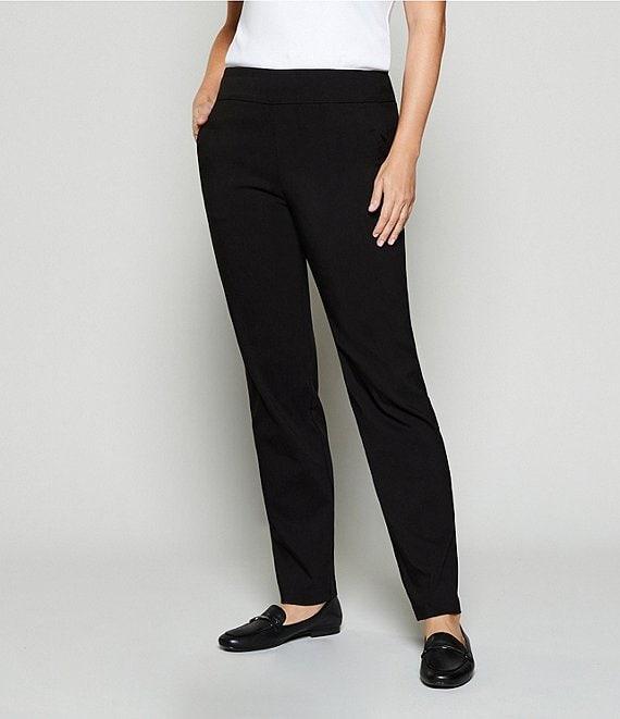Allison Daley Petite Size Stretch Pull-On Straight Leg Pants Product Image