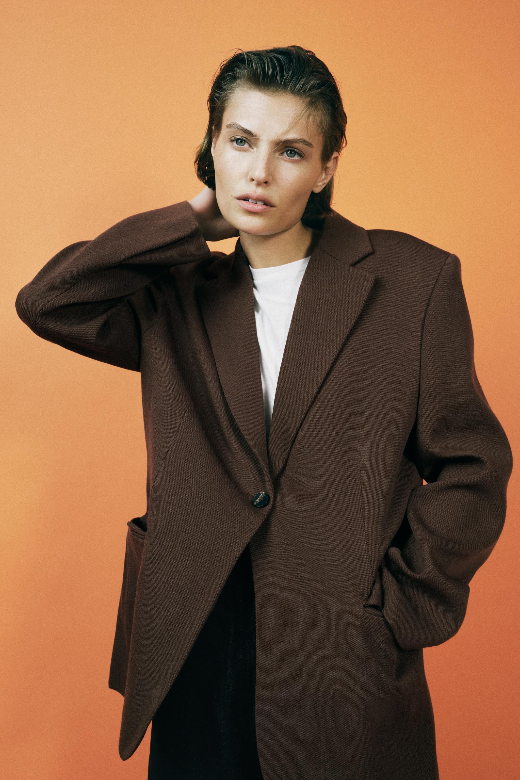 ZW COLLECTION 100% WOOL OVERSIZED BLAZER Product Image