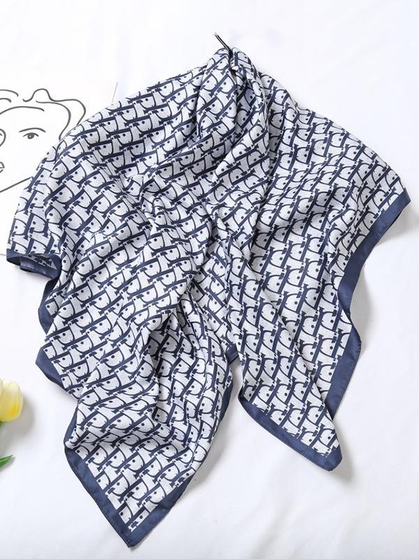 Contrast Color Letter Print Shawl&Scarf Product Image