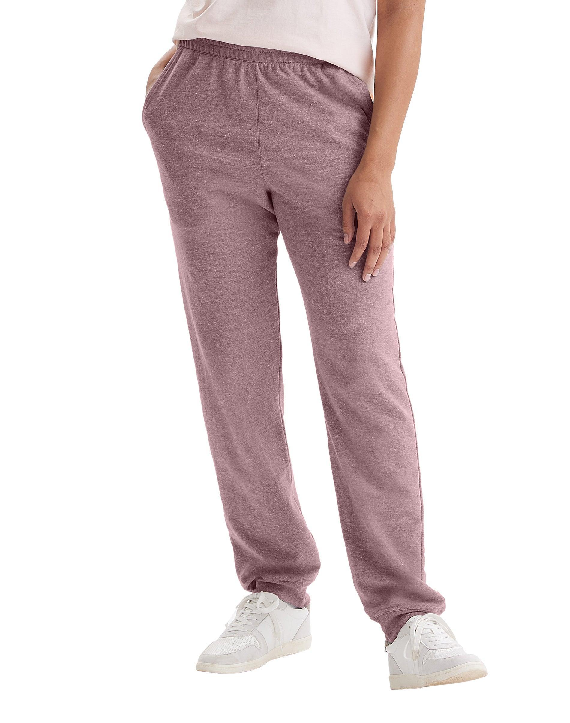 Hanes Originals Womens French Terry Joggers, 30 Concrete Heather XS Product Image