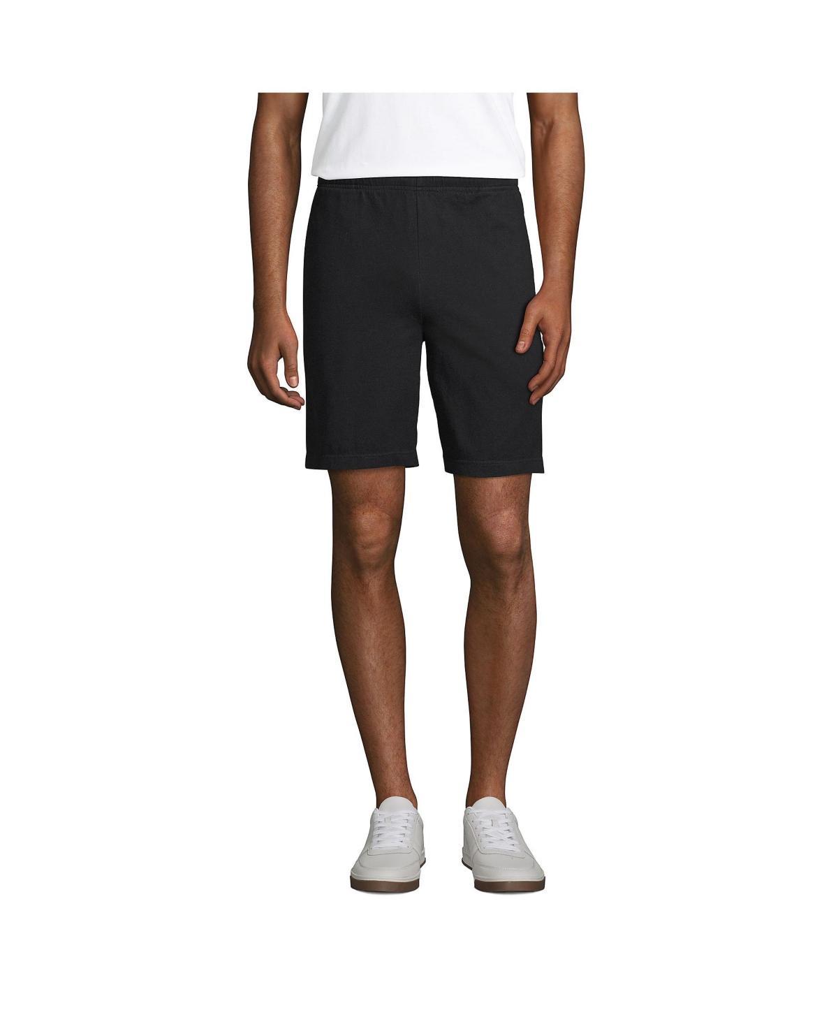 Mens Lands End Jersey Knit Shorts Gray Grey Product Image