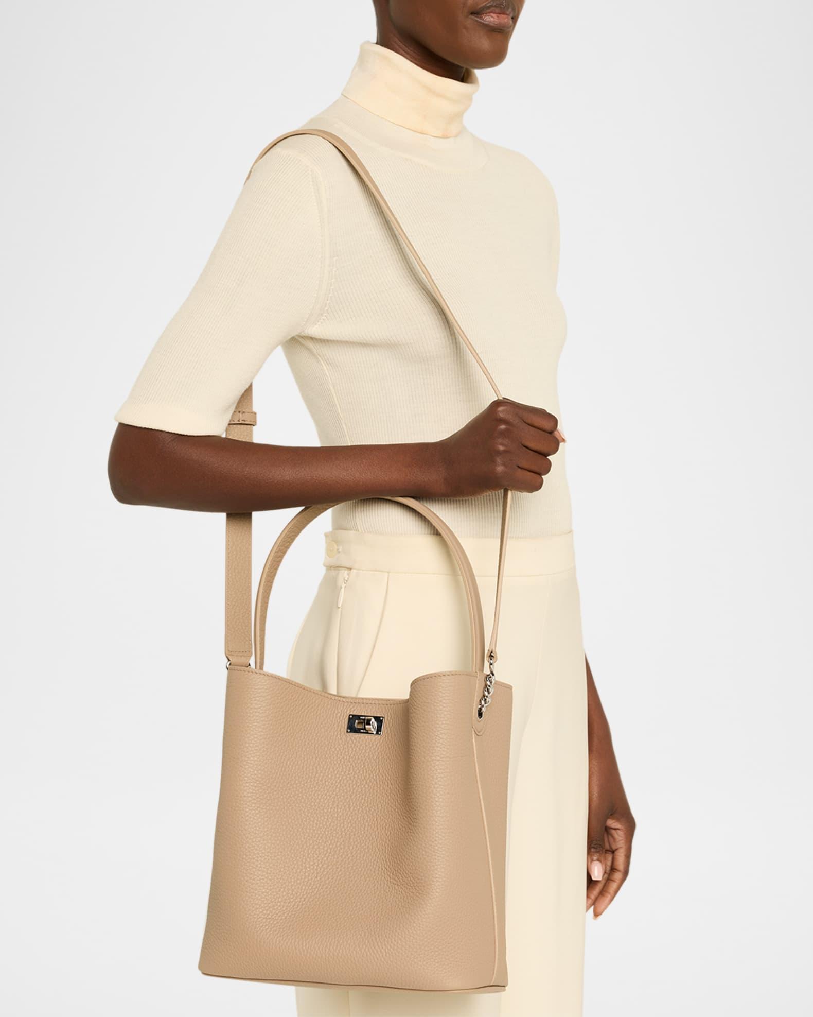 Odeon PM Grain Leather Bucket Bag Product Image