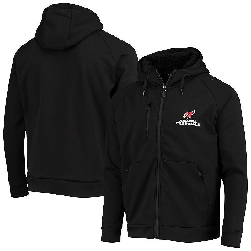 Men's Dunbrooke Black Arizona Cardinals Shag Tri-Blend Full-Zip Raglan Hoodie,  Product Image