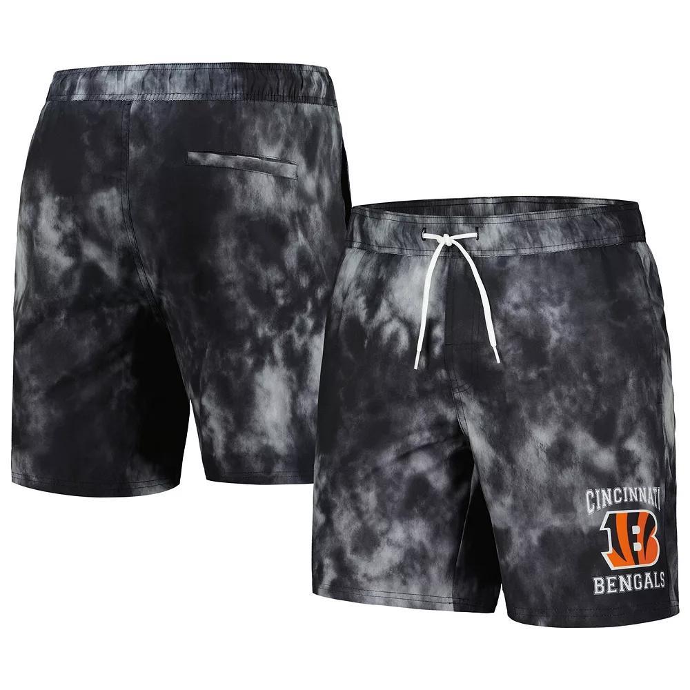 Men's G-III Sports by Carl Banks  Black Cincinnati Bengals Change Up Volley Swim Trunks, Size: 2XL Product Image