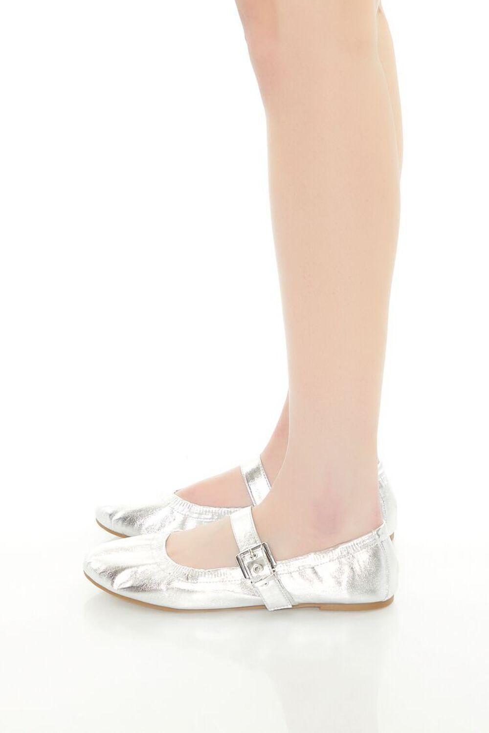 Metallic Mary Jane Ballet Flats | Forever 21 Product Image