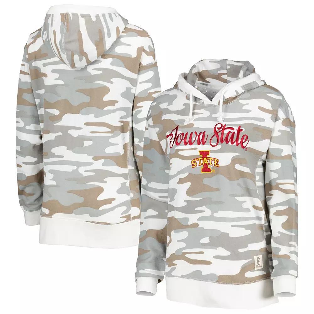 Women's Pressbox Camo Iowa State Cyclones San Pablo Pullover Hoodie, Size: Medium, Green Product Image
