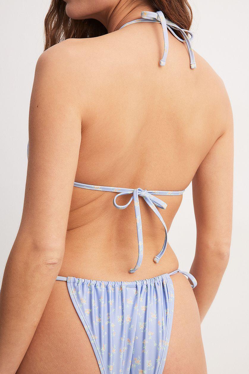 Drawstring Tie High Cut Bikini Panty Product Image