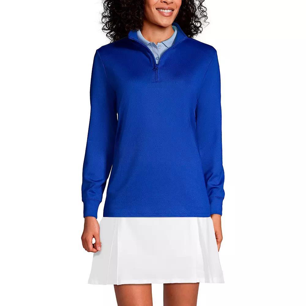 Women's Lands' End Quarter Zip Pullover,  Product Image