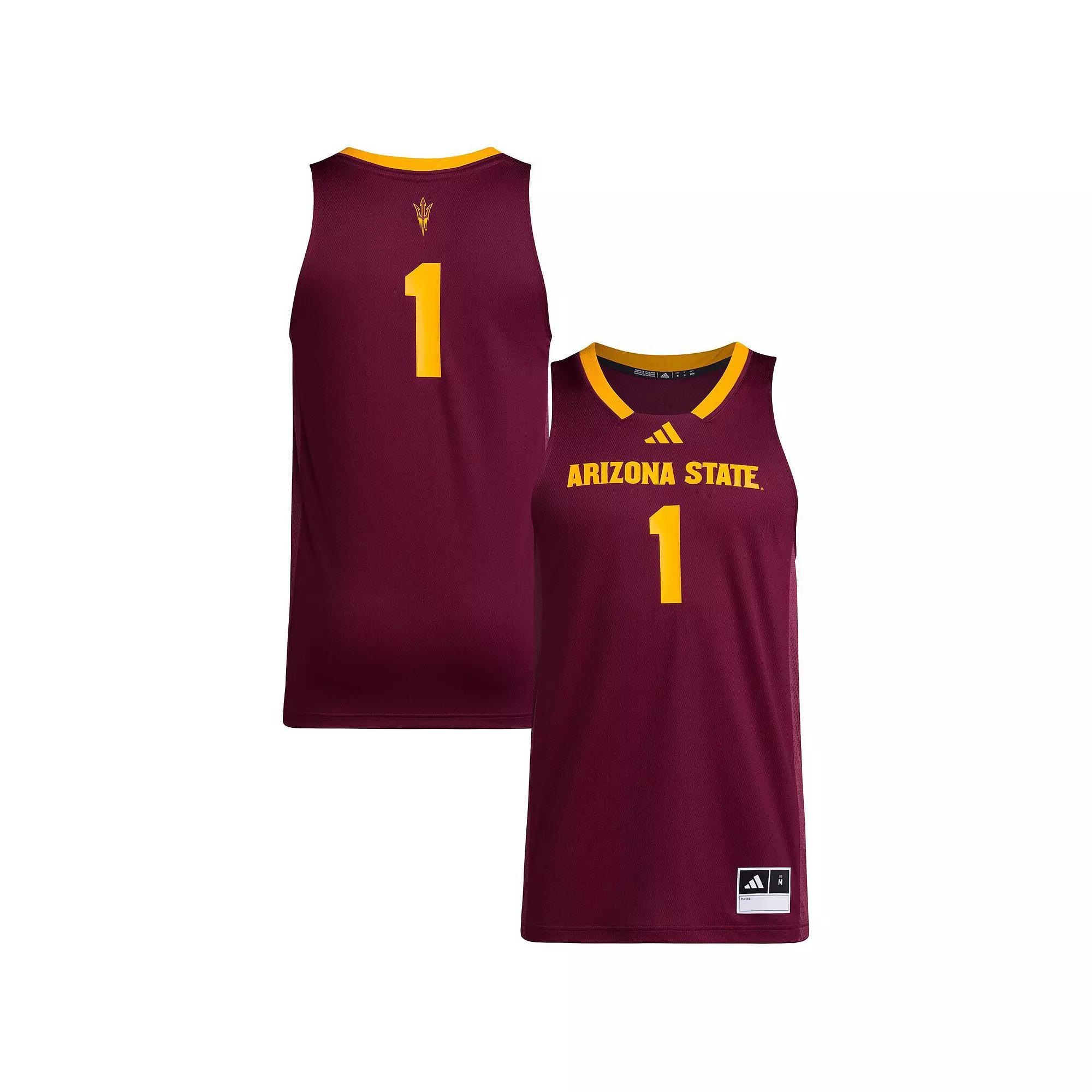 Men's adidas #1 Maroon Arizona State Sun Devils Replica Swingman Jersey, Size: Large, Red Product Image
