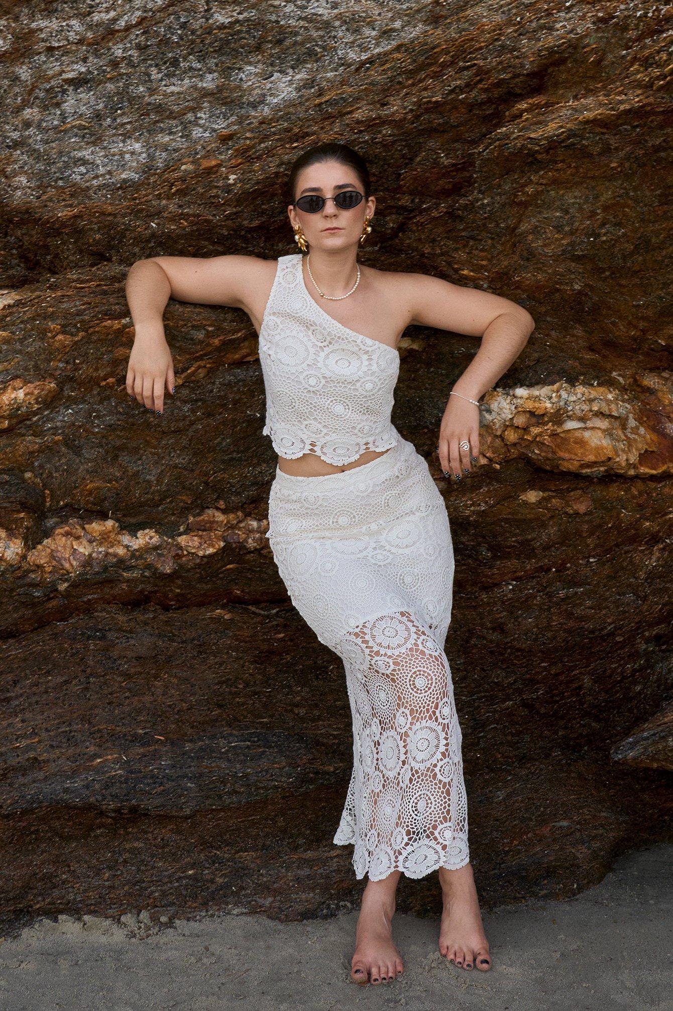 Crochet Midi Skirt Product Image