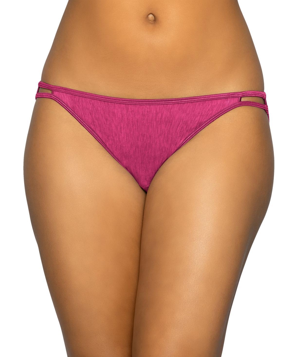 Women's Vanity Fair Lingerie® Illumination String Bikini Panty 18108, Size: 5, Steele Purple Product Image