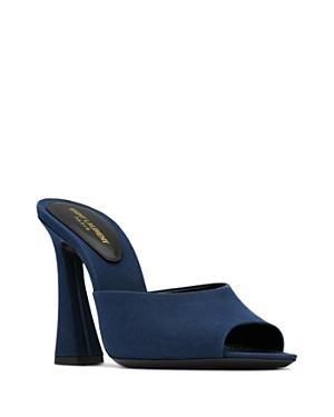 Saint Laurent Suite Mules in Crepe De Chine Product Image