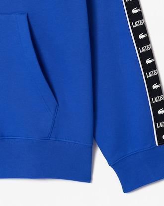 Men's Logo Stripe Zip-Up Hoodie Product Image