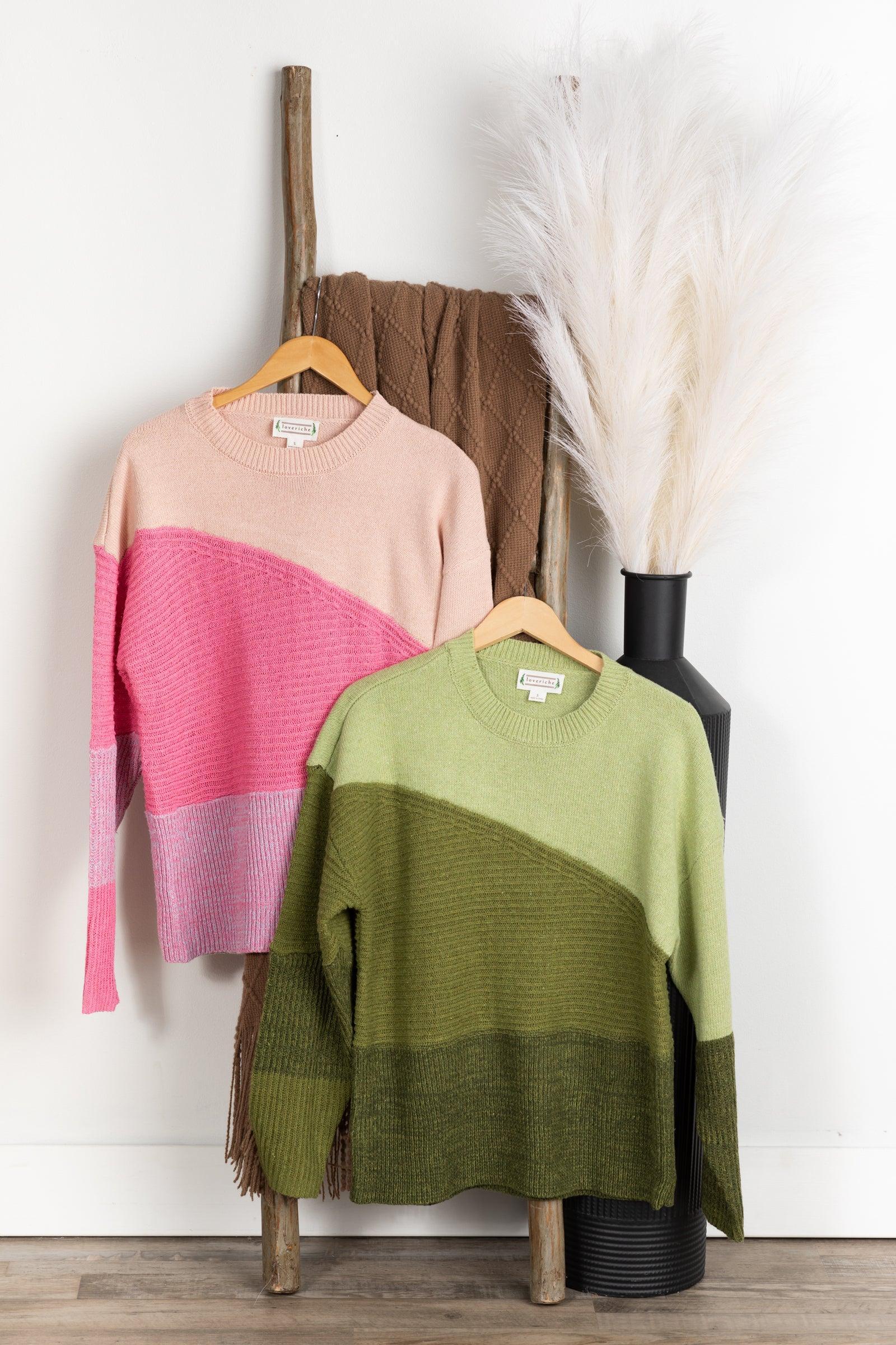Diagonal Colorblock Sweater Product Image