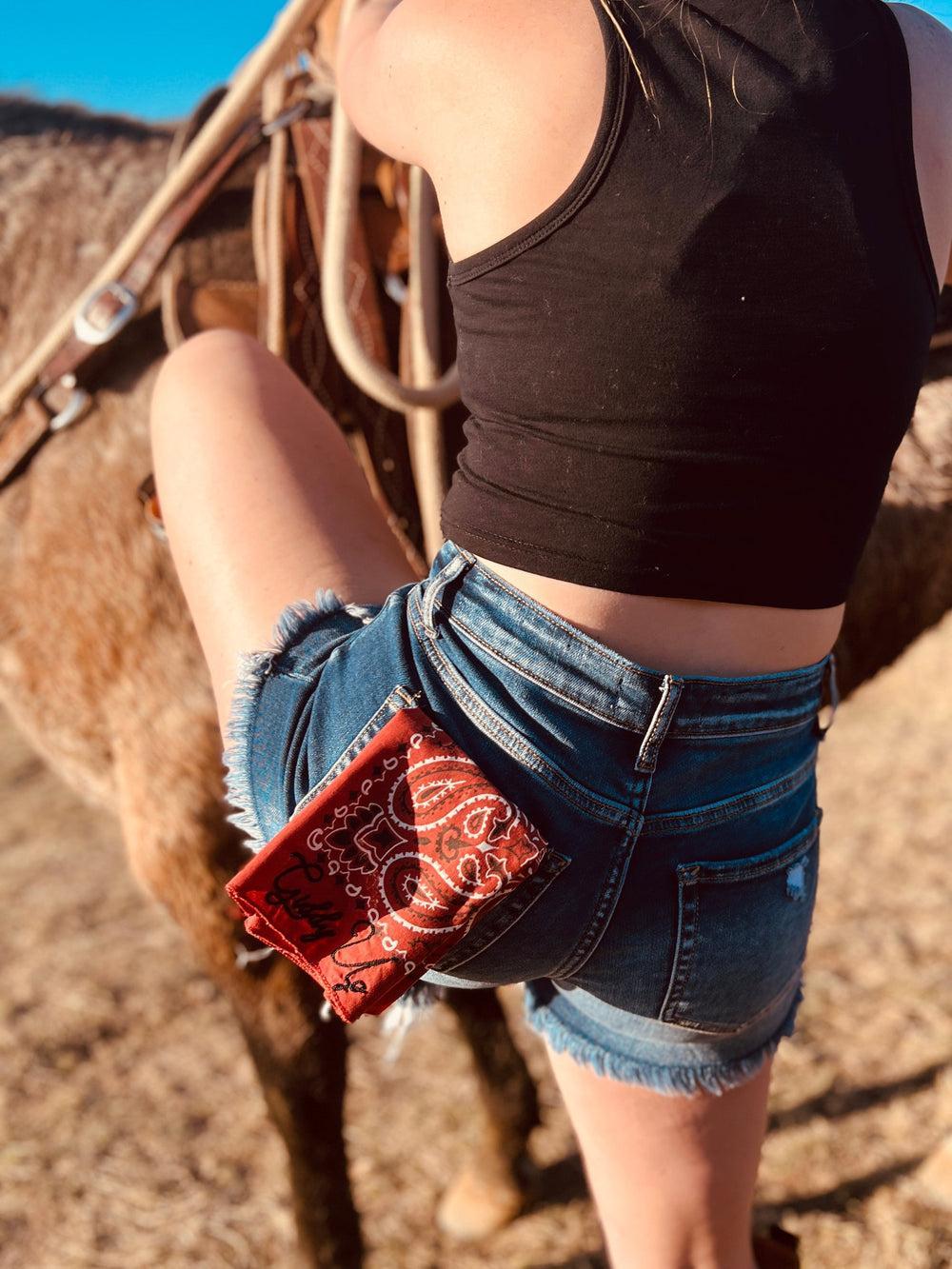 Giddy Up Embroidered Bandana Product Image