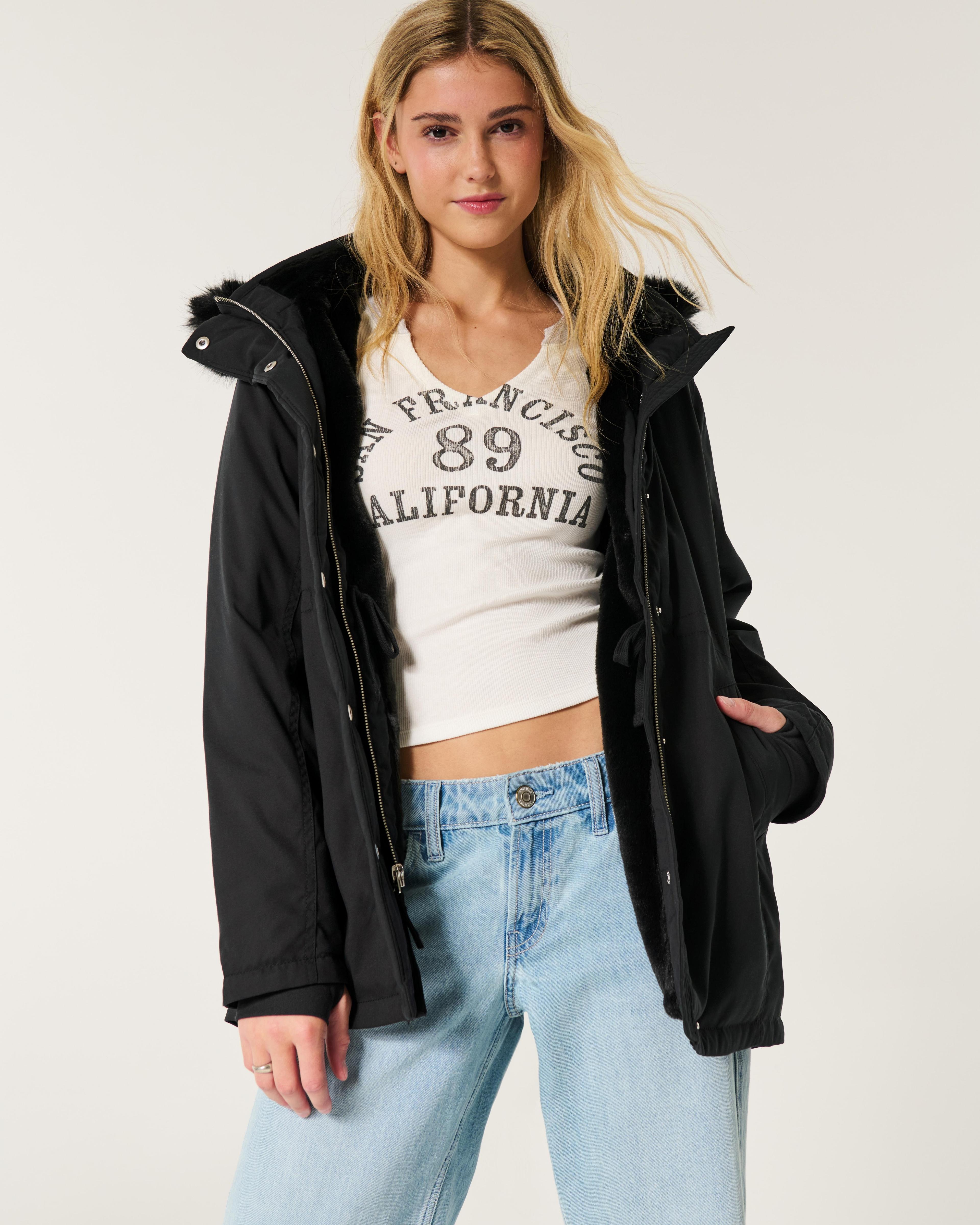 Faux Fur-Lined Parka Product Image