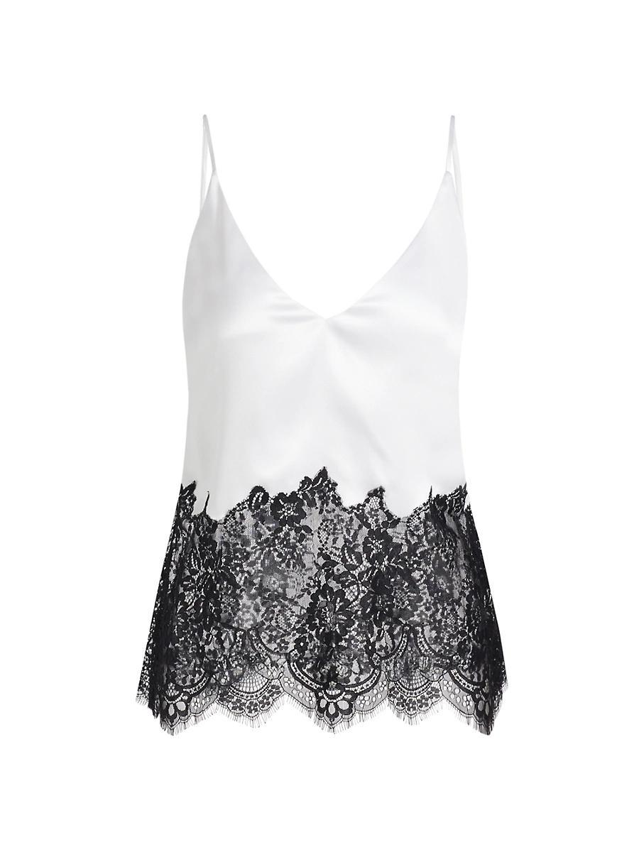 Womens Bryna Lace Silk Cami Product Image