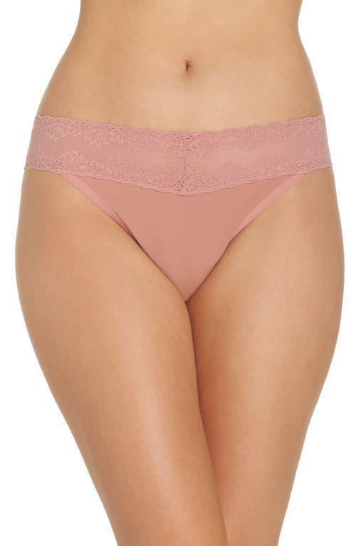 Bliss Perfection Lace-Trimmed Thong (One Size) Product Image